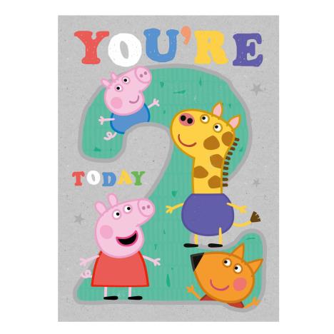 2 Today Peppa Pig 2nd Birthday Card £1.89